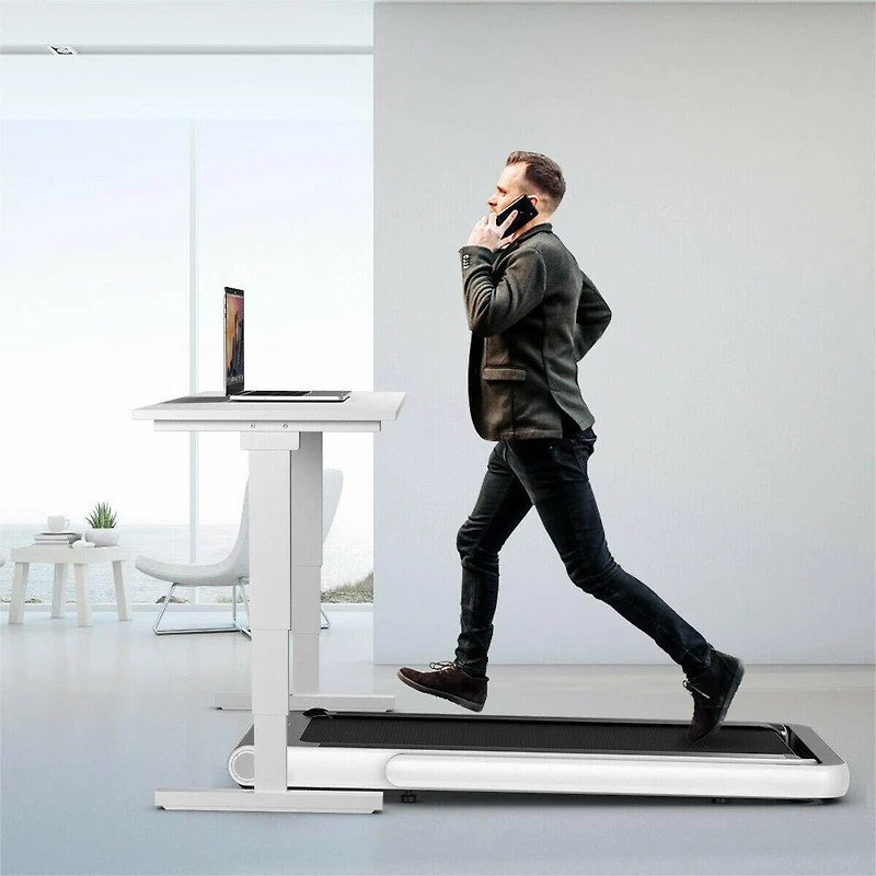 4.75HP 2 In 1 Folding Walking Pad Treadmill with Remote App Control