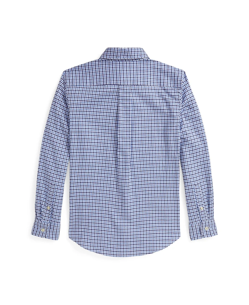 Polo Ralph Lauren Big Boys Gingham Performance Canvas Shirt