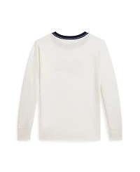 Polo Ralph Lauren Toddler and Little Boys Logo Cotton Long Sleeve T-Shirt