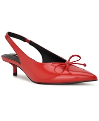 Nine West Women's Evaa Slingback Kitten Heel Pumps