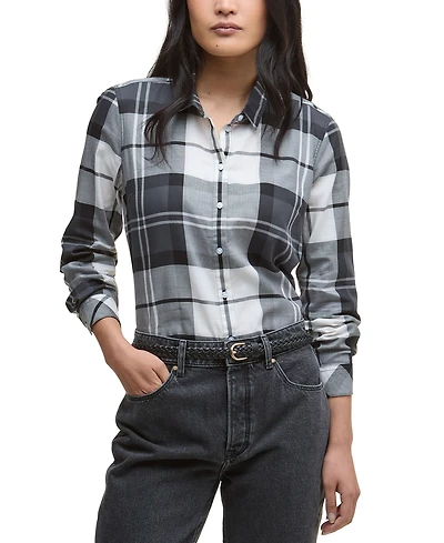 Barbour Women's Bredon Button-Front Plaid Shirt