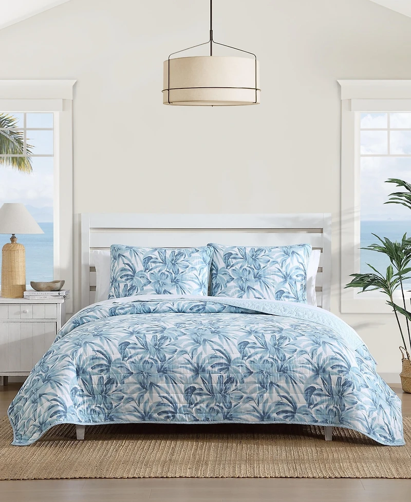 Tommy Bahama Aubrey Cotton Reversible 3-Pc. Quilt Set