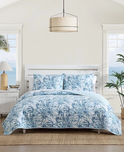 Tommy Bahama Aubrey Cotton Reversible 3-Pc. Quilt Set