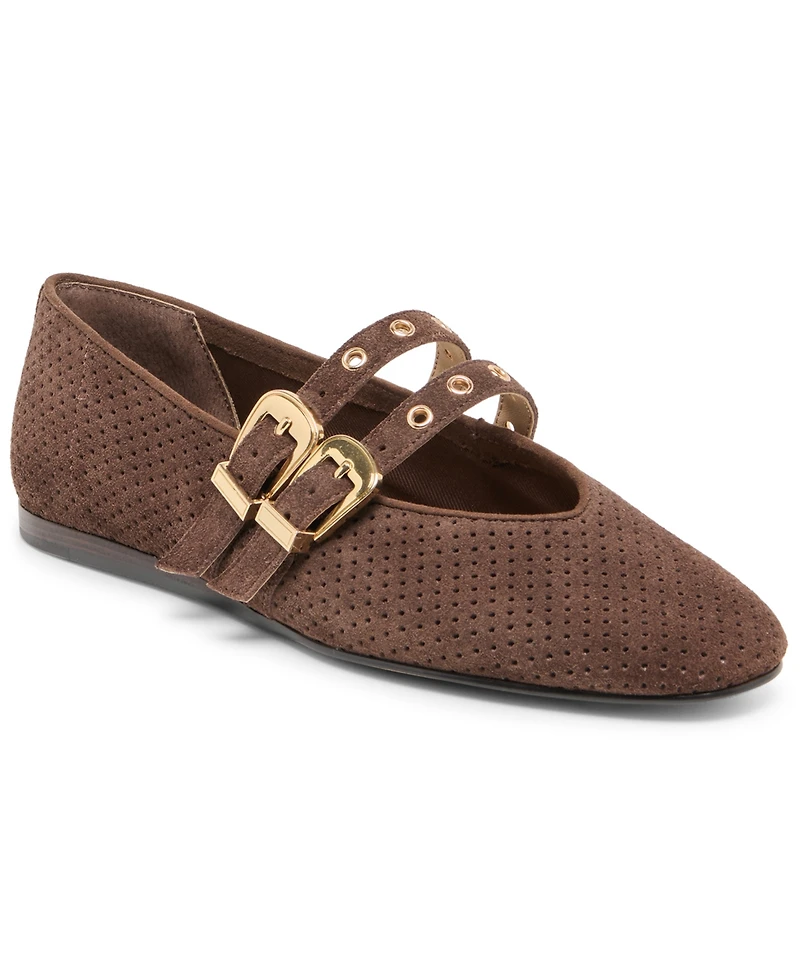 Dolce Vita Women's Baylee Grommet Double Strap Mary Jane Flats