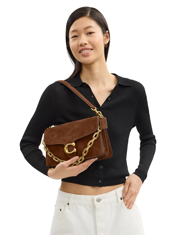 Coach Chain Tabby Snap Shoulder Bag