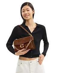 Coach Chain Tabby Snap Shoulder Bag