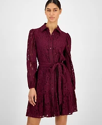 Anne Klein Petite Collared Shirt Dress