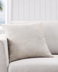 Tommy Bahama Island Estate Embroidered Floral Decorative Pillow, 20" X 20"