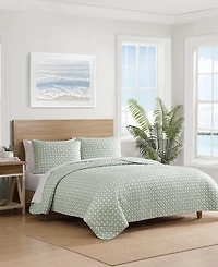 Tommy Bahama Diamond Isle Cotton Reversible 3-Pc. Quilt Set