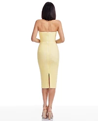 Dress the Population Women's Viviana Sequined Strapless Bodycon Dress