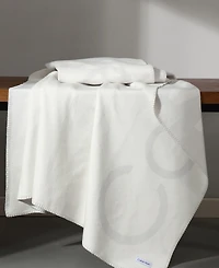 Calvin Klein Logo Reversible Throw, 50" x 70"