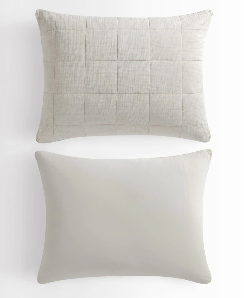 Calvin Klein Cotton Gauze Solid 3-Pc. Quilt Set