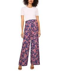 Vince Camuto Women's Pull-On Printed Wide-Leg Pants