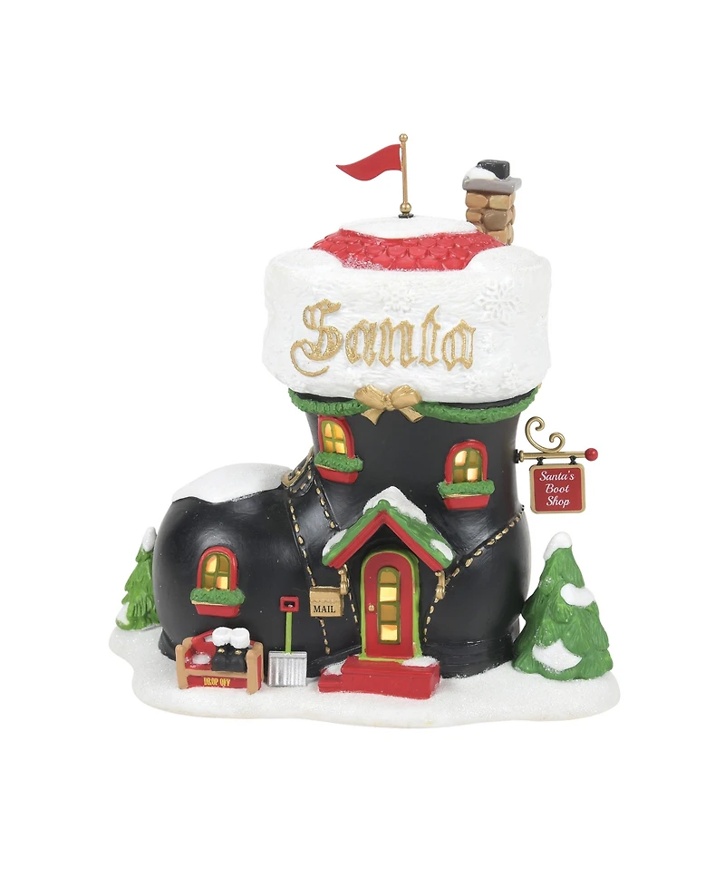 North Pole Village First Edition Santa's Boot Shop Building