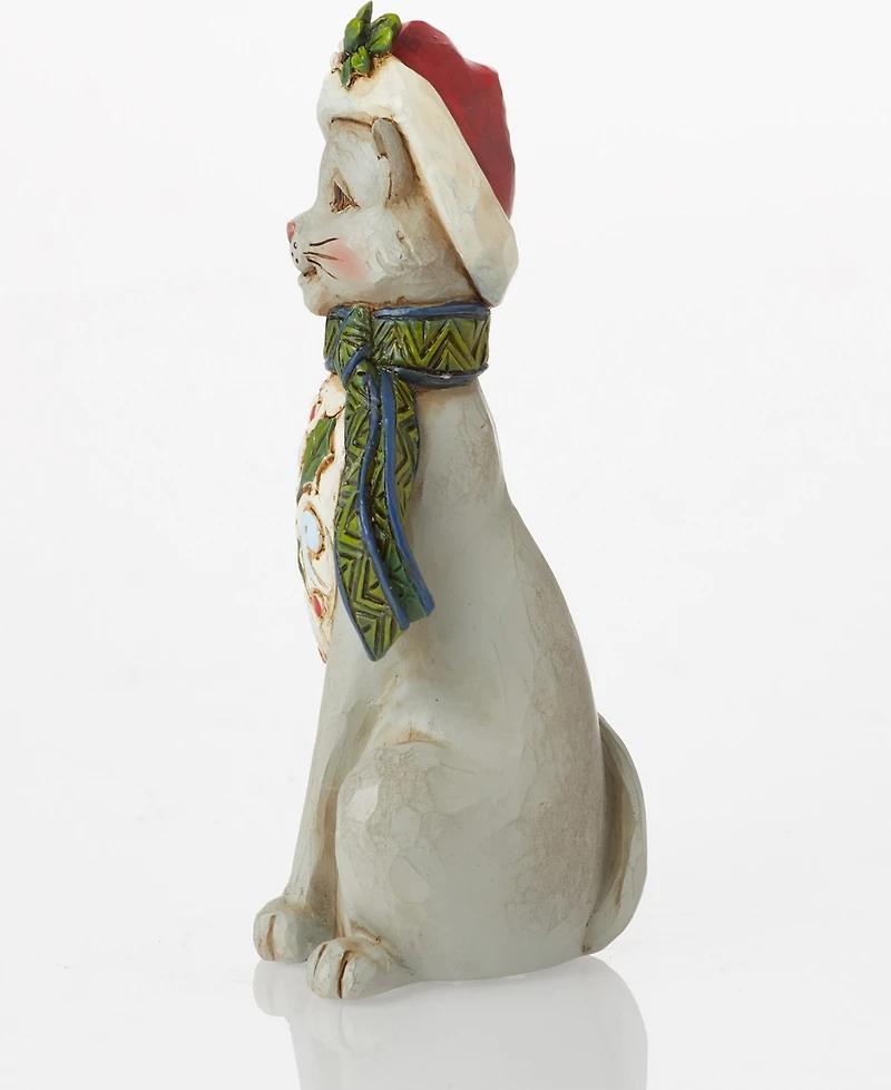 Jim Shore Mini Christmas Cat Figurine