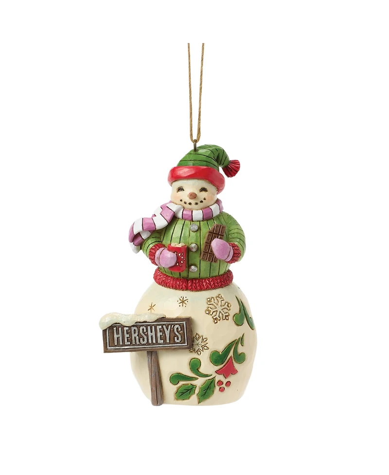 Jim Shore Hershey Snowman with Hershey Sign Ornament