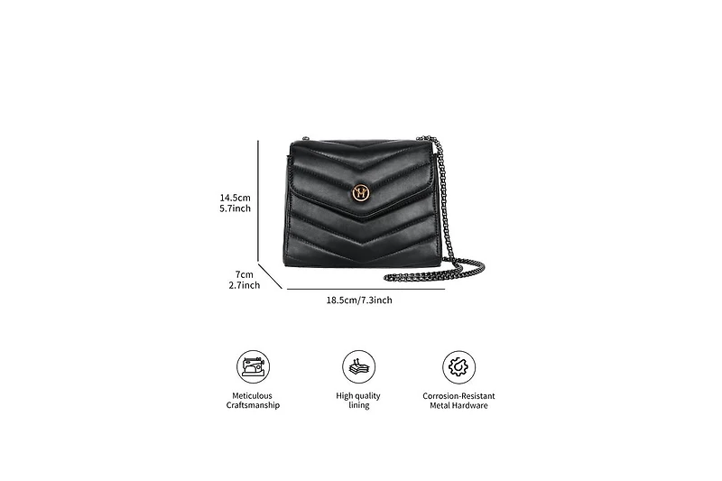 Women's Flap Chain Bag Classic Quilted Victoria Hyde