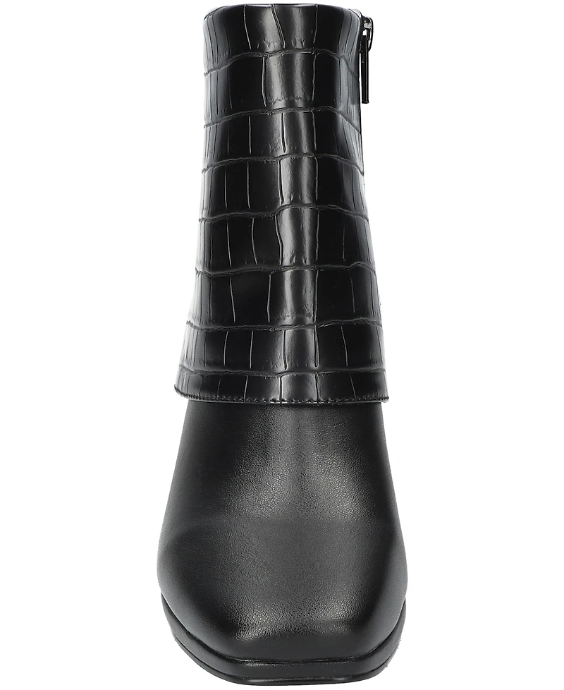 Easy Street Women's Sutton Square Toe Ankle Boots