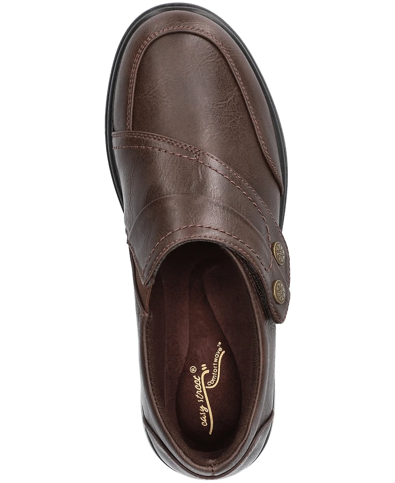 Easy Street Women's Joy Comfort Hook and Loop Flats