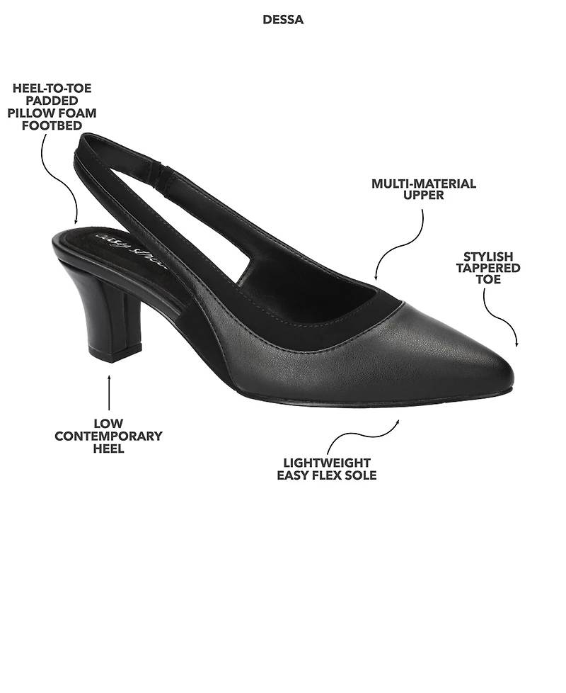 Easy Street Women's Dessa Slingback Pumps