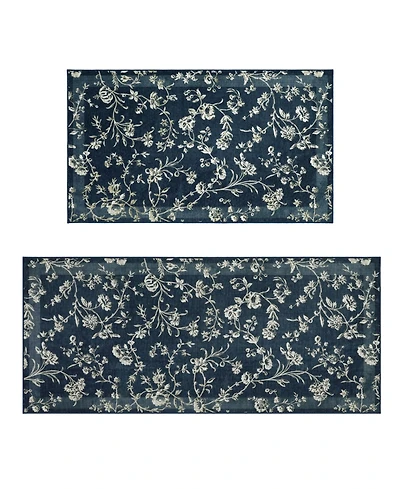 Laura Ashley Imagine Printed Chenille 2-Pc. Runner Rug Set
