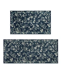 Laura Ashley Imagine Printed Chenille 2-Pc. Runner Rug Set