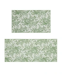 Laura Ashley Imagine Printed Chenille 2-Pc. Runner Rug Set