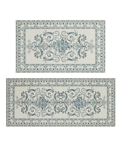 Laura Ashley Imagine Printed Chenille 2-Pc. Runner Rug Set