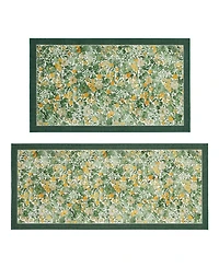 Laura Ashley Imagine Printed Chenille 2-Pc. Runner Rug Set