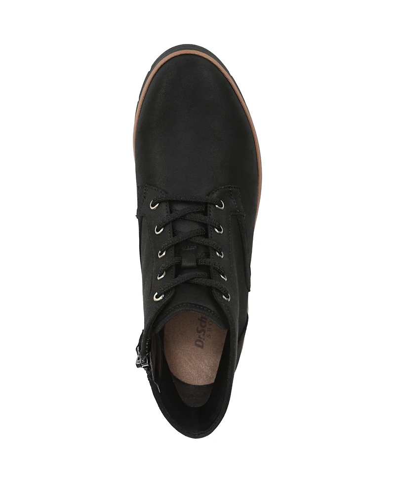 Dr. Scholl's Women's Northstar Round Toe Lace Up Short Boots