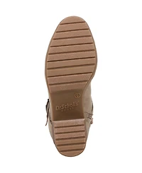 Dr. Scholl's Women's Parker Block Heel Lug Sole Zip Short Boots