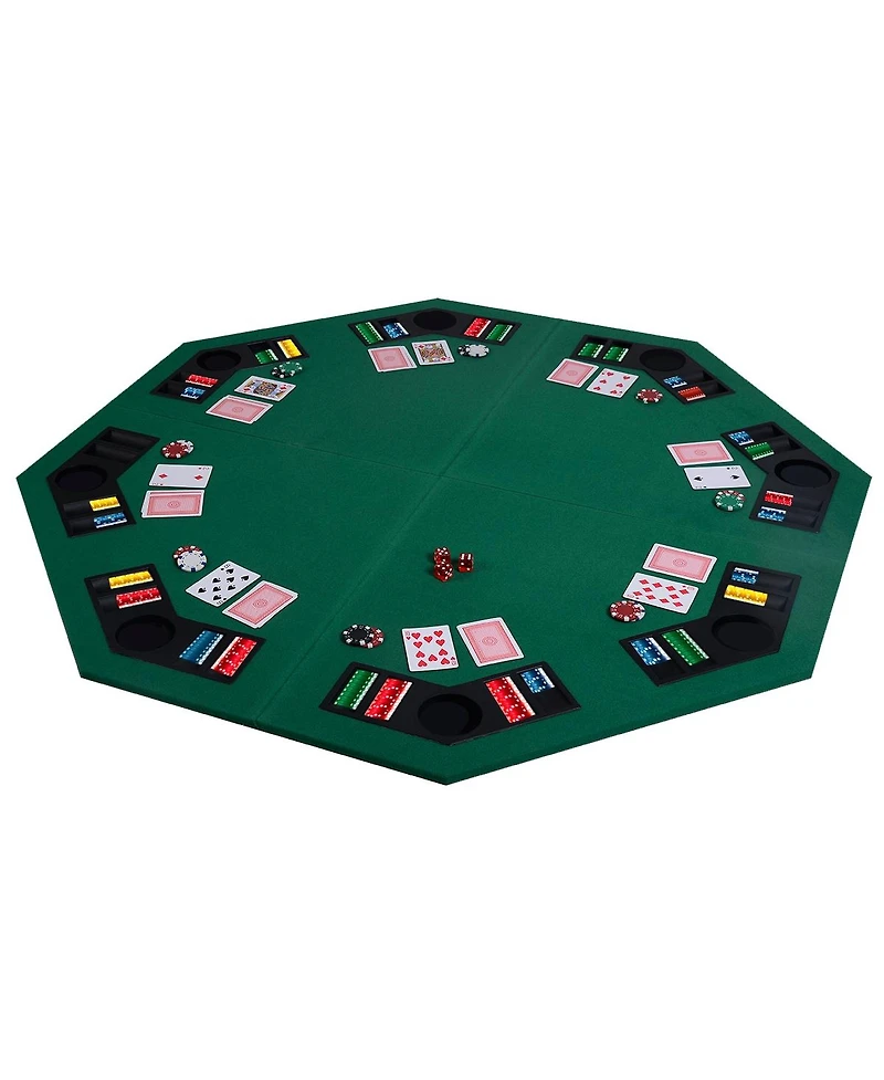 48 Inch 8 Players Octagon Fourfold Poker Table Top