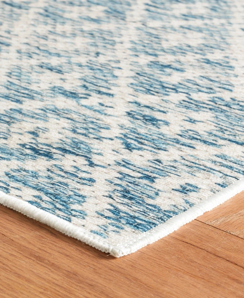 Dash and Albert Rugs by Annie Selke Melange Diamond Machine Washable DA2045 3'x5' Area Rug