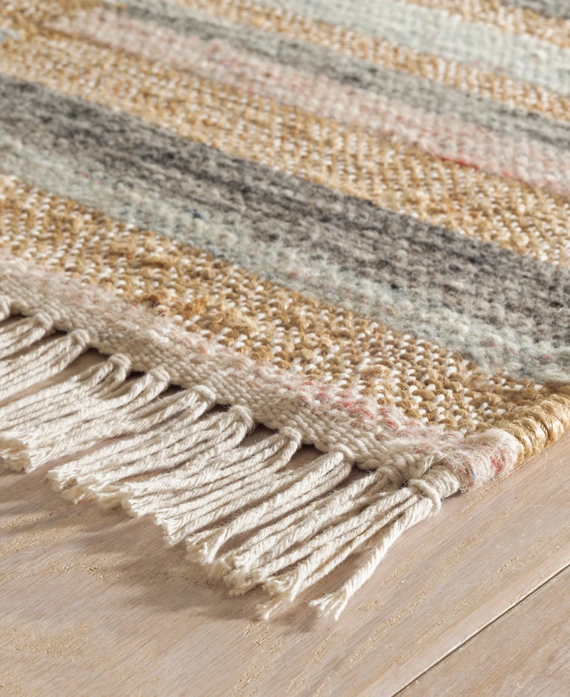 Dash and Albert Rugs by Annie Selke Ravel Stripe DA1931 9'x12' Area Rug