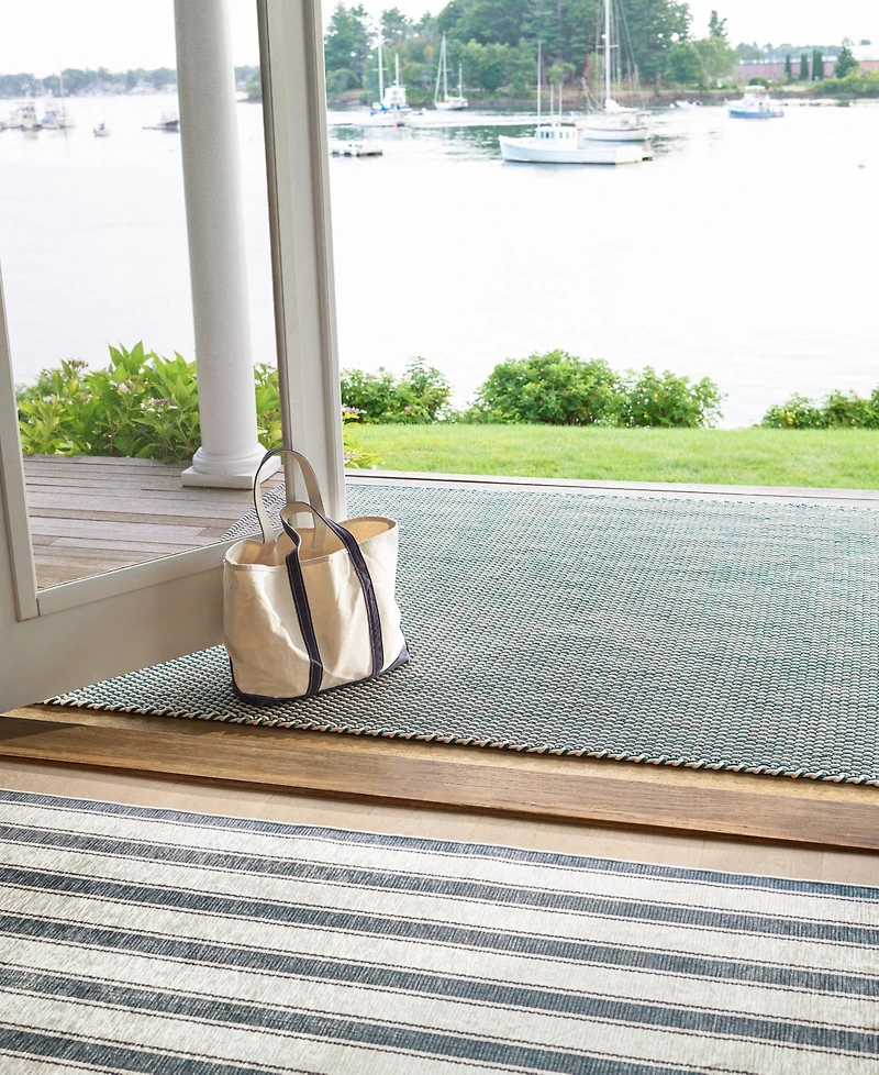 Dash and Albert Rugs by Annie Selke Two-Tone Rope Indoor/Outdoor RDB221 10'x14' Area Rug