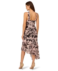 Adrianna Papell Women's Halter Chiffon Midi Dress