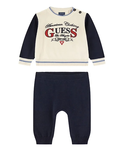 Guess Baby Boys 2-Piece Sweater and Sweatpants Set