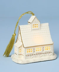 New For 2025! Lenox Mistletoe Park Ski Shop Lit Ornament