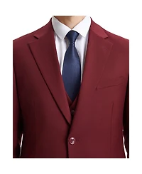 Stacy Adams Big & Tall Hybrid-Fit 3pc Notch Lapel Suit Set, Jacket Vest and Pants