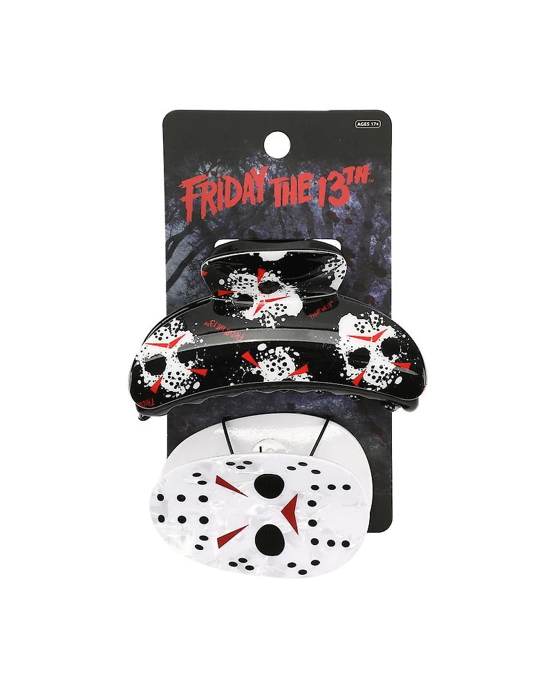 Friday The 13th Jason Mask 2-Piece Hair Clip Set