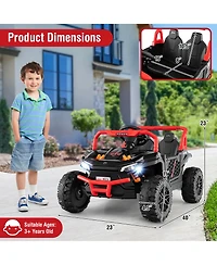 Gymax 12V Kids Ride on Truck w/Parental Remote 3 Speeds & Reverse Forward Function