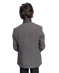 Elie Balleh Toddler Black Herringbone Stylish Sports Coat Jacket