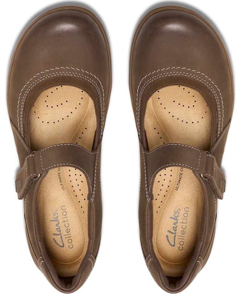 Clarks Women's Carleigh Madi Round Toe Mary Jane Flats