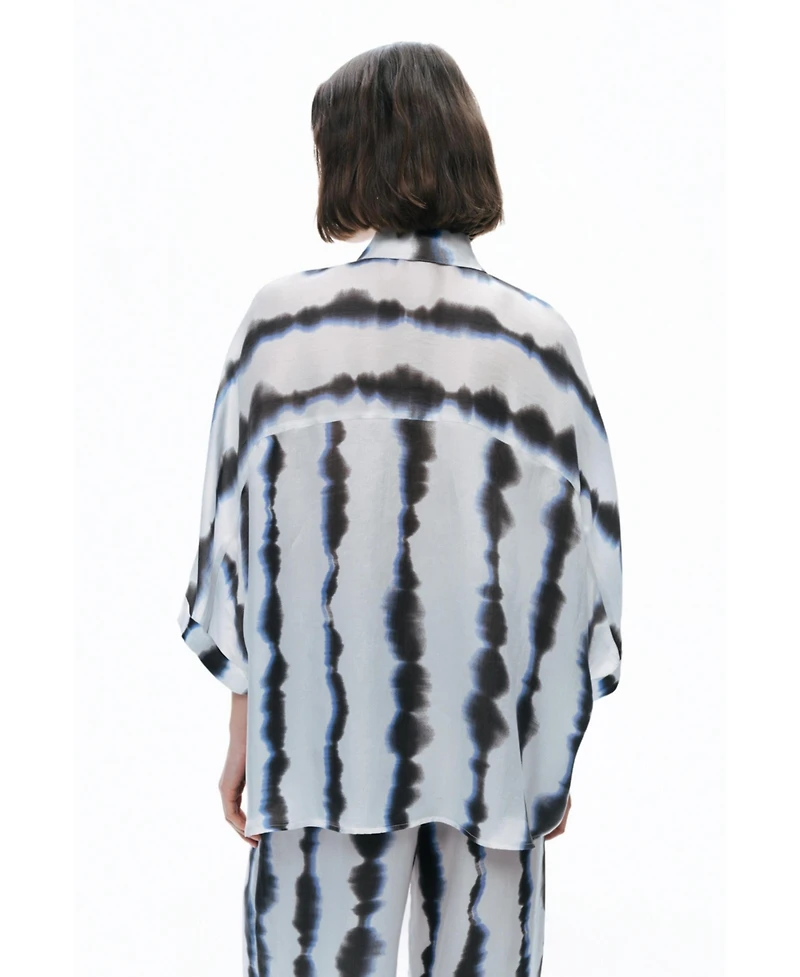 Nocturne Women's Tie-Dye Patterned Shirt