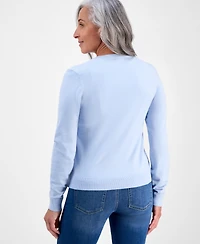Style & Co Petite Crewneck Cardigan, Macy's Exclusive