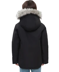 Rokka&Rolla Little and Big Boys' Parka Jacket with Removable Trim