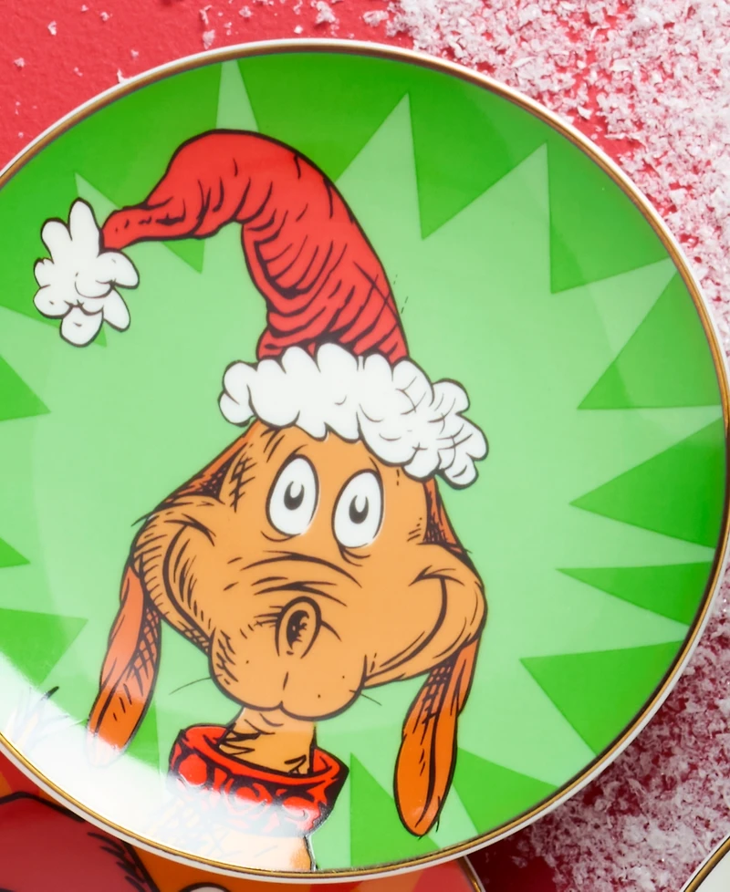 Lenox Merry Grinchmas Tidbit Plates, Set of 4