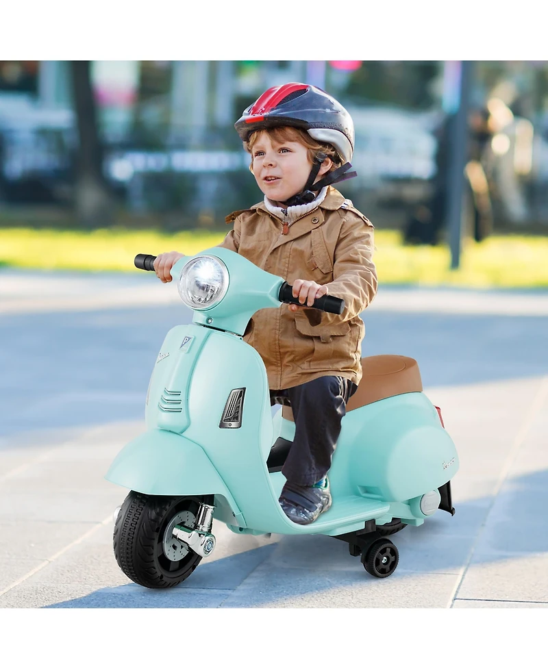Gymax Kids Ride on Motorcycle w/ Training Wheels Headlight Horn 6V Battery