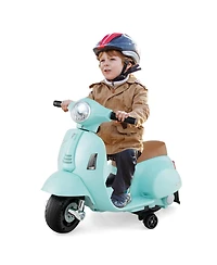 Gymax Kids Ride on Motorcycle w/ Training Wheels Headlight Horn 6V Battery