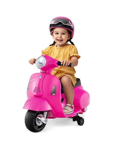 Gymax Kids Ride on Motorcycle w/ Training Wheels Headlight Horn 6V Battery